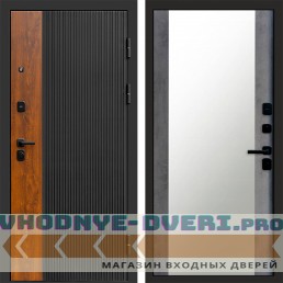 Дверь Termo Door ПРЕСТИЖ Зеркало 27 Бетон темный