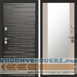 Дверь Termo Door Ривьера венге Зеркало 27 Слоновая кость