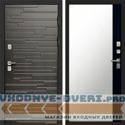 Дверь Termo Door Ривьера венге Зеркало фацет Черный кварц