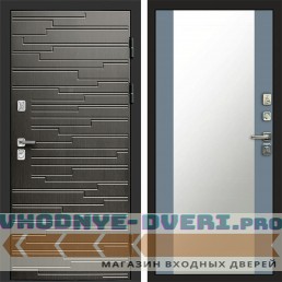 Входная дверь Ривьера венге Зеркало 27 Grey Софт