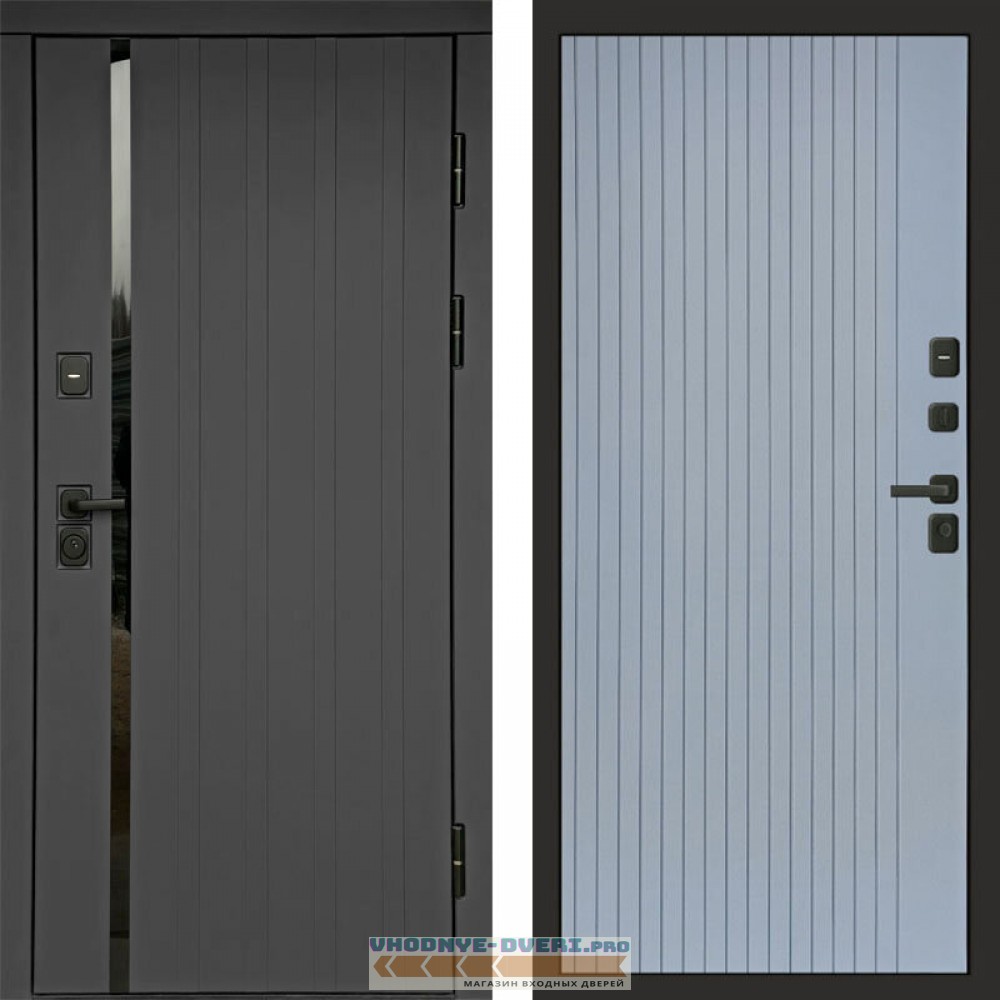 Входная дверь Роял графит Flat grey софт