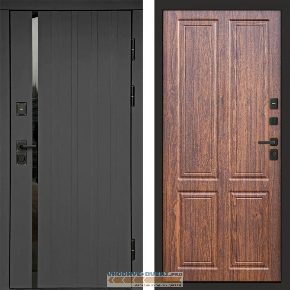Входная дверь Роял графит Орех стандарт