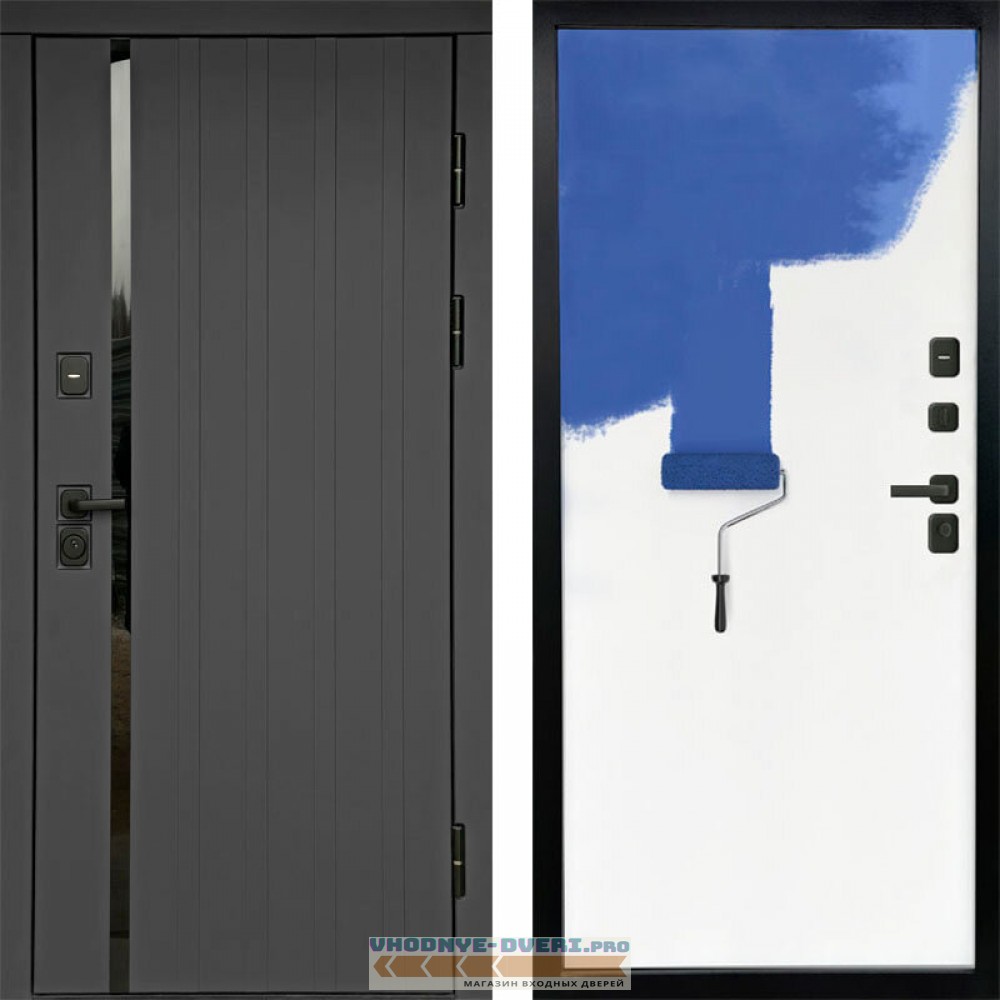 Входная дверь Роял графит Под покраску