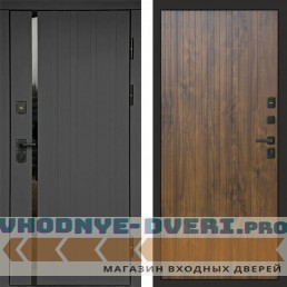 Входная дверь Роял графит Flat дуб
