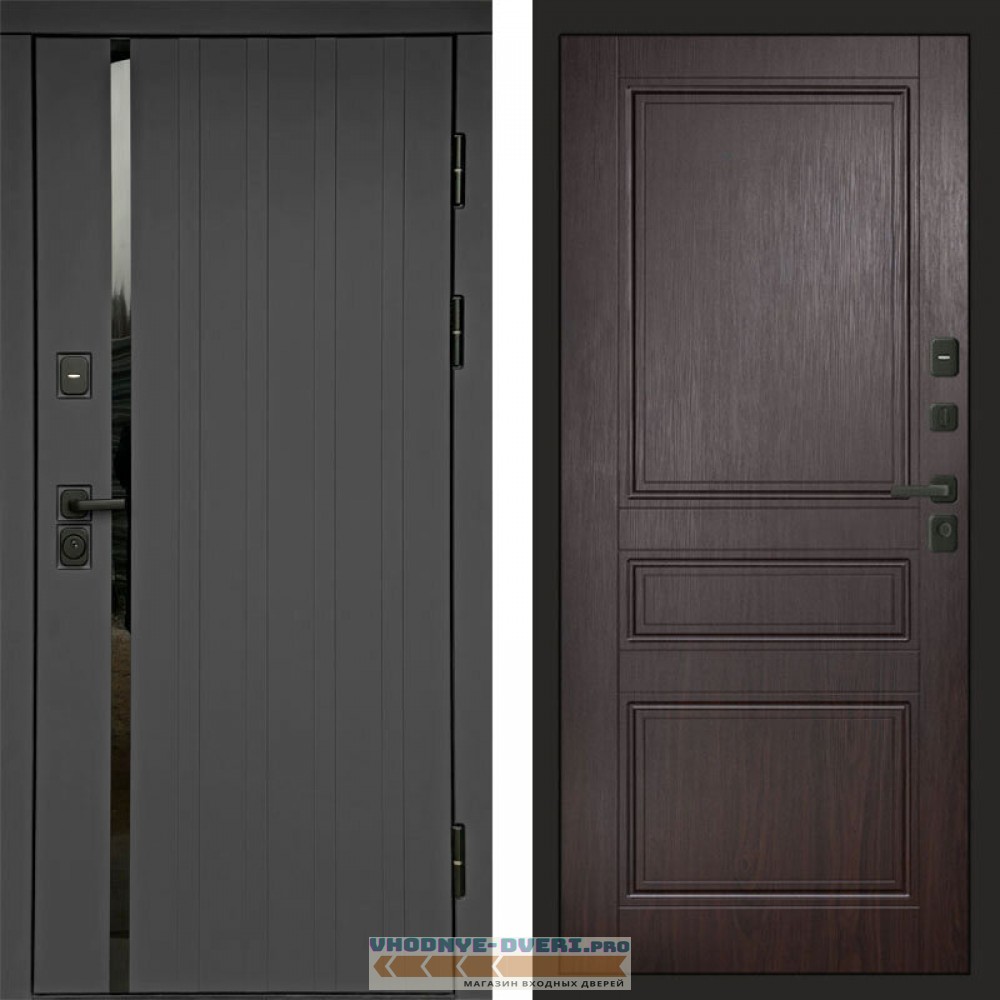 Входная дверь Роял графит Классика венге