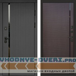 Входная дверь Роял графит Porte шоколад