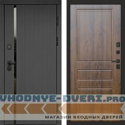 Входная дверь Роял графит Классика дуб