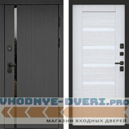 Входная дверь Роял графит Царга лиственница