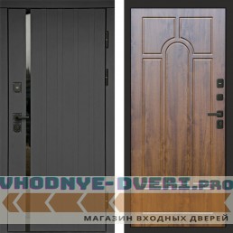 Входная дверь Роял графит Арка дуб