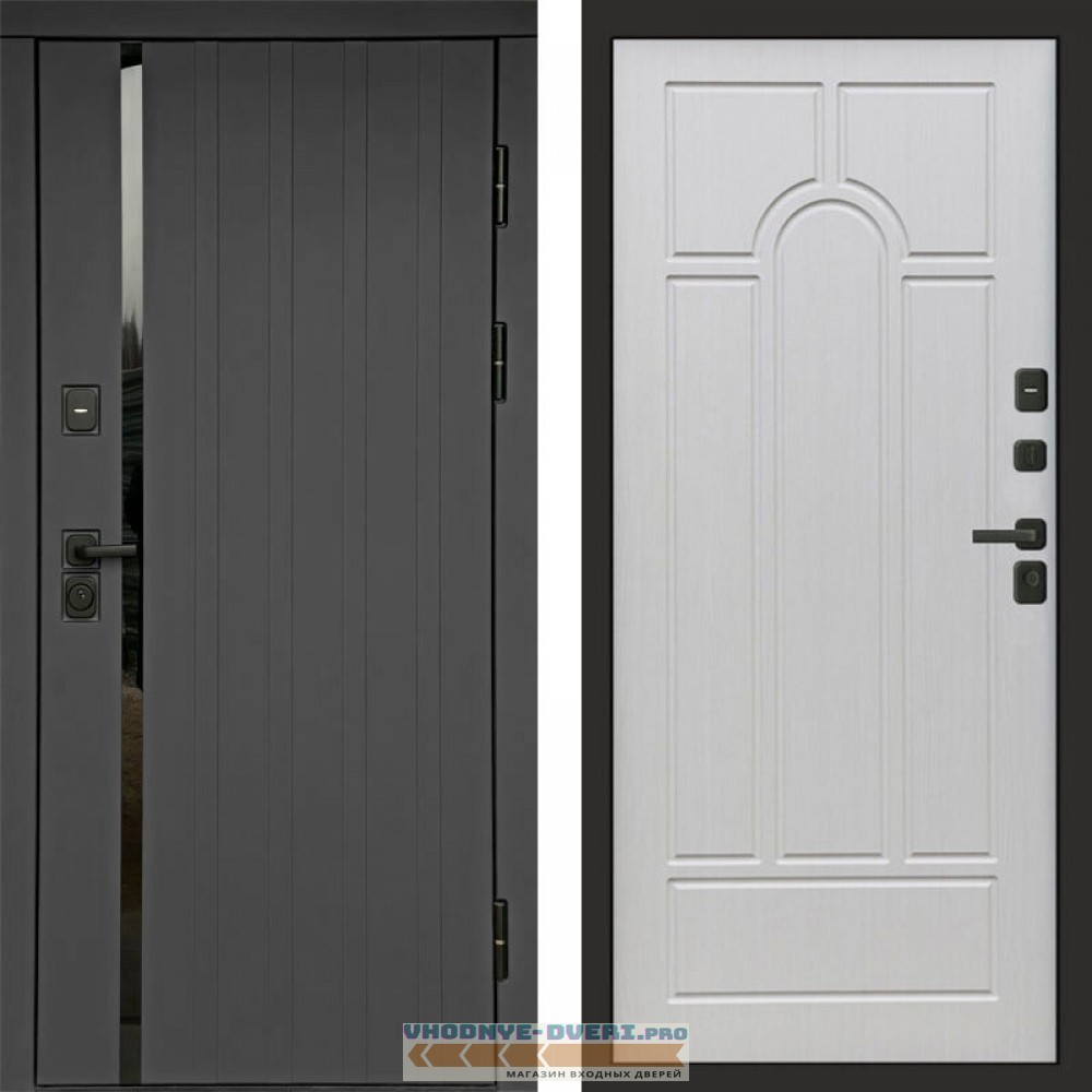 Входная дверь Роял графит Арка лиственница