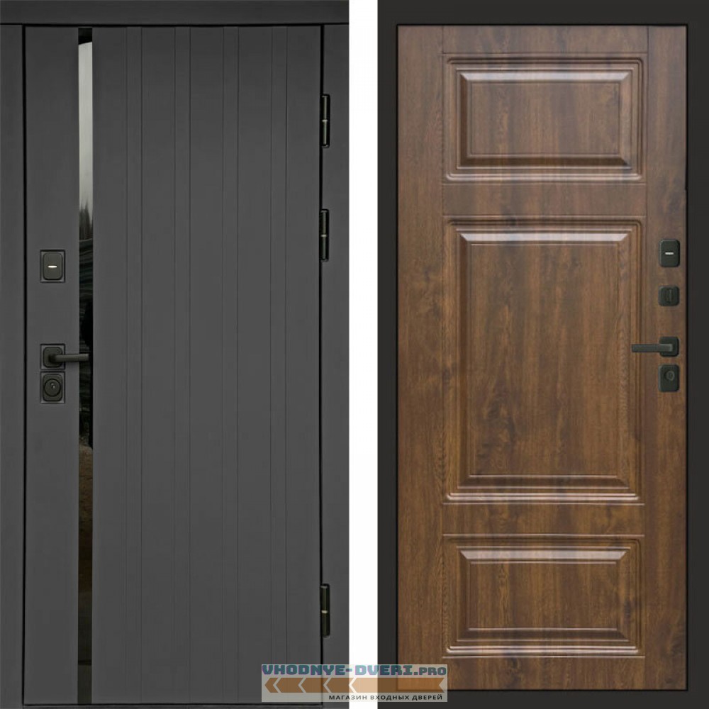 Входная дверь Роял графит Лион дуб