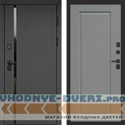Входная дверь Роял графит Гранд grey софт
