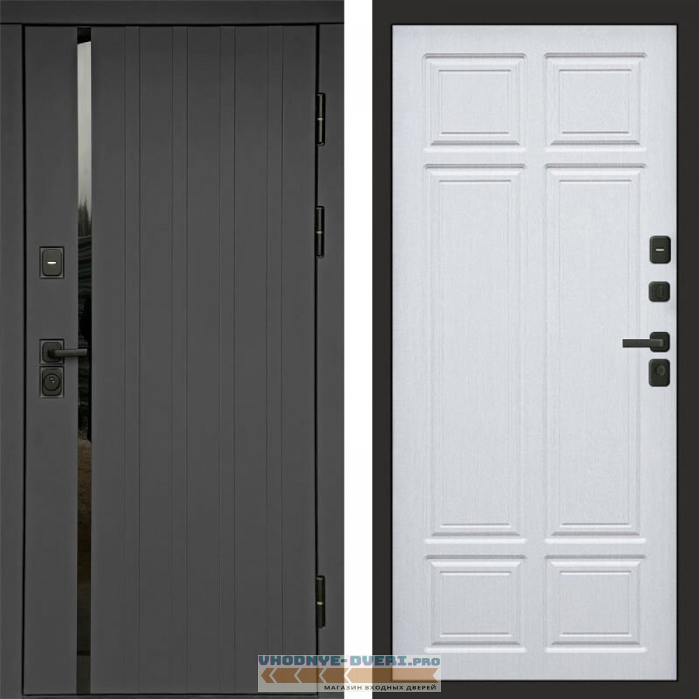 Входная дверь Роял графит Лиственница премиум