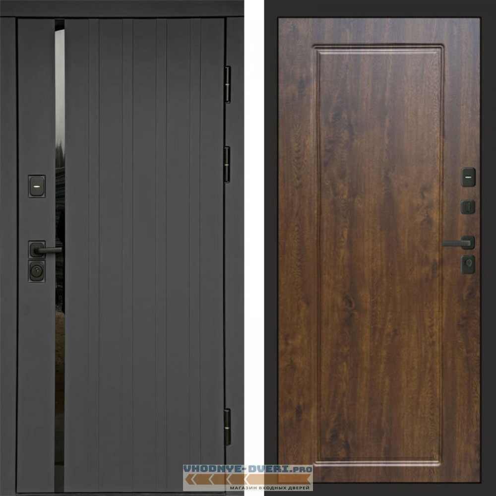 Входная дверь Роял графит Гранд дуб