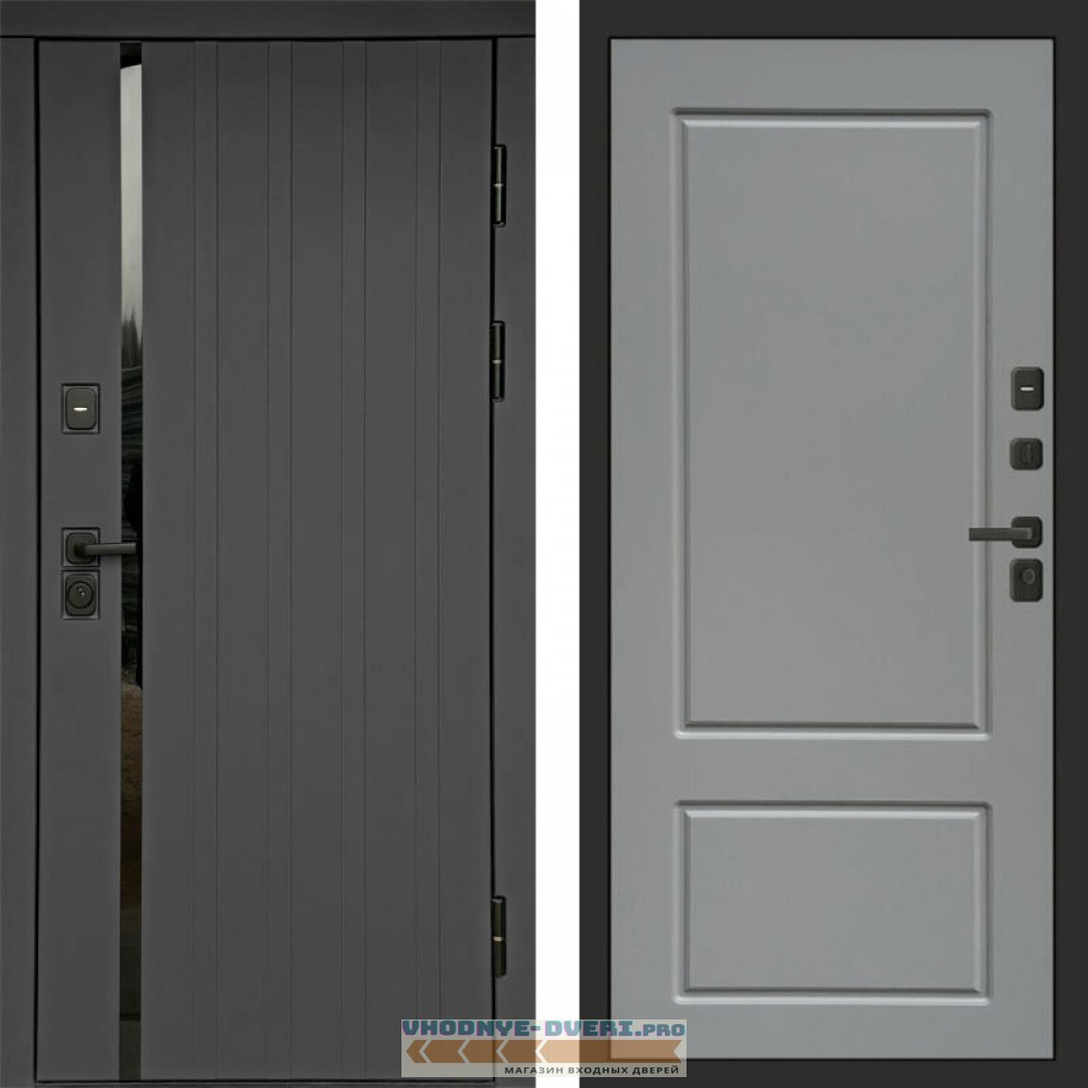 Входная дверь Роял графит Марсель grey софт