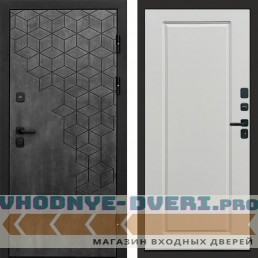 Входная дверь Спейс бетон Гранд белый софт