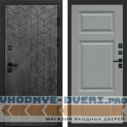 Входная дверь Спейс бетон Лион grey софт