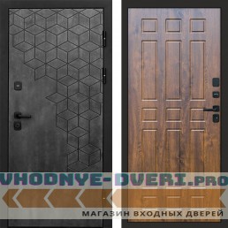Входная дверь Спейс бетон Спарта дуб