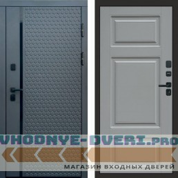 Входная дверь Simple графит Лион grey софт