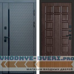Входная дверь Simple графит Престиж венге