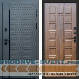 Входная дверь Simple графит Престиж дуб