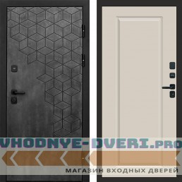 Входная дверь Спейс бетон Гранд слоновая кость