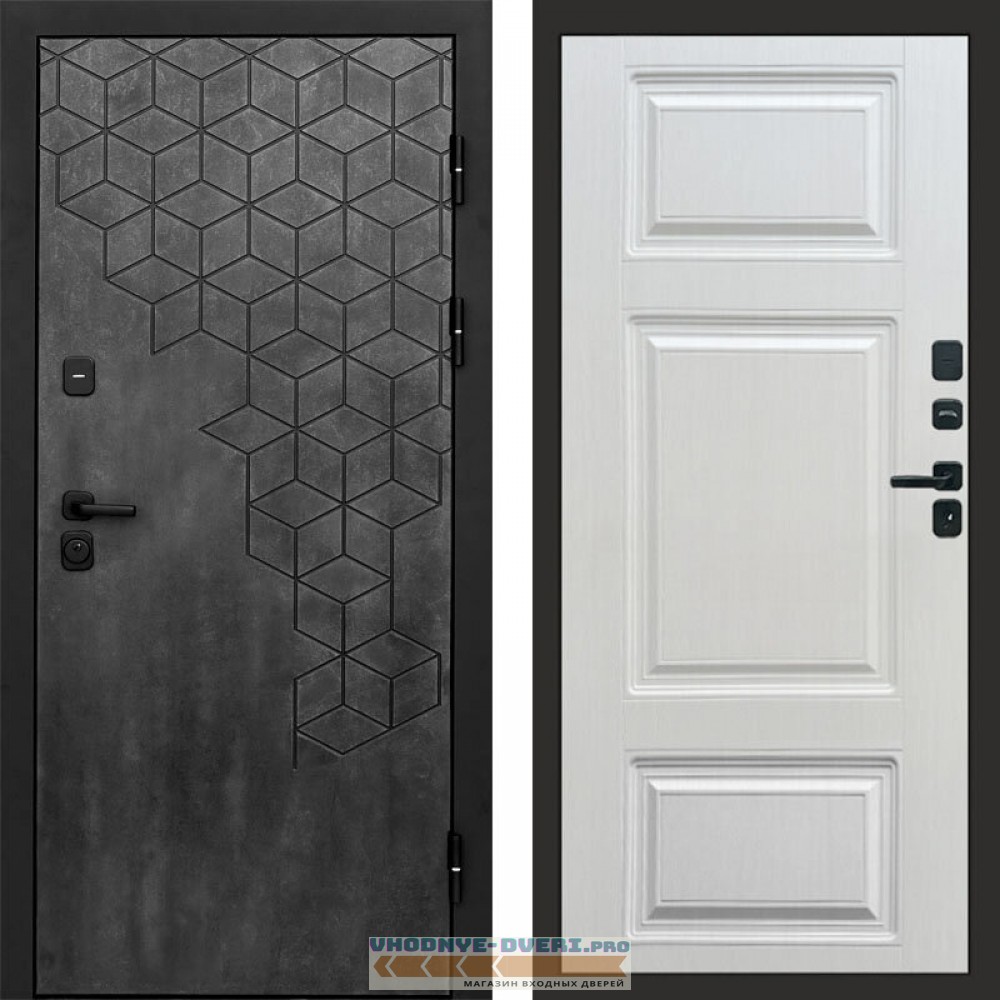 Входная дверь Спейс бетон Лион лиственница