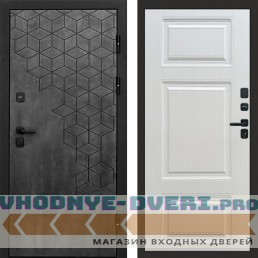 Входная дверь Спейс бетон Лион лиственница