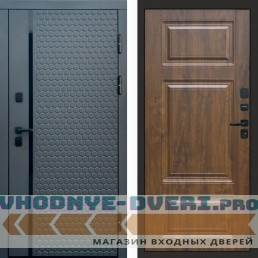 Входная дверь Simple графит Лион дуб