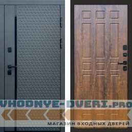 Входная дверь Simple графит Спарта дуб