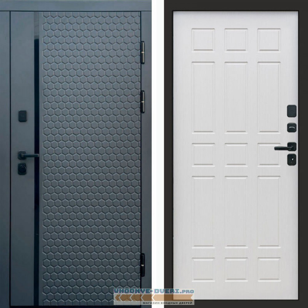 Входная дверь Simple графит Спарта лиственница