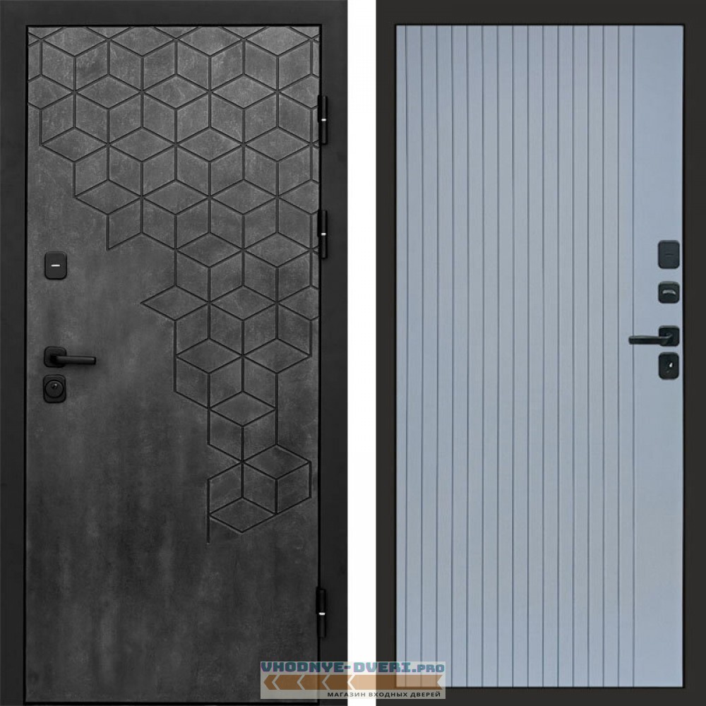 Входная дверь Спейс бетон Flat grey софт