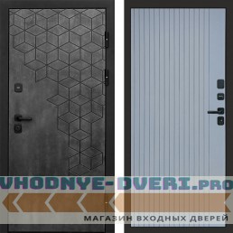 Входная дверь Спейс бетон Flat grey софт