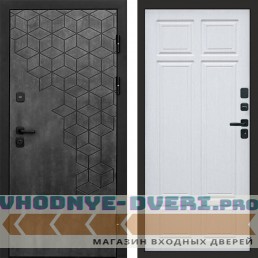 Входная дверь Спейс бетон Лиственница премиум