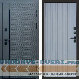 Входная дверь Simple графит Flat grey софт