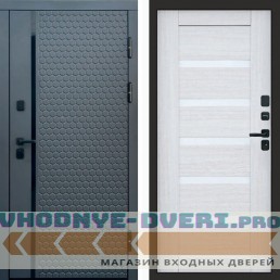 Входная дверь Simple графит Царга лиственница