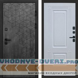 Входная дверь Спейс бетон Мадрид белый софт