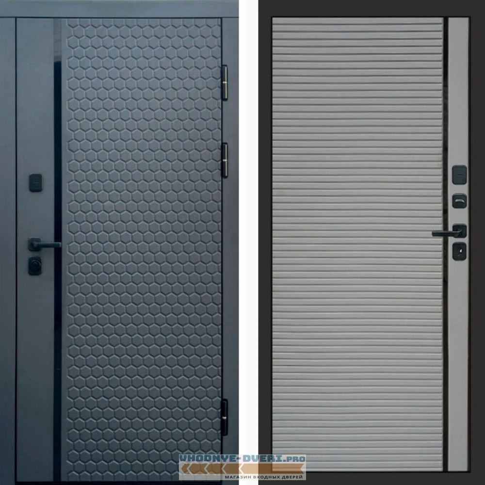 Входная дверь Simple графит Porte grey софт