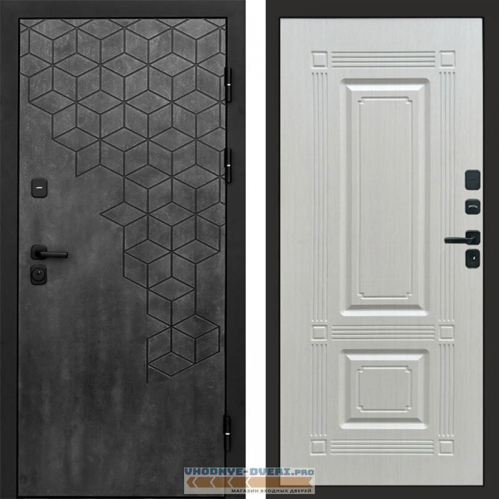 Входная дверь Спейс бетон Мадрид лиственница