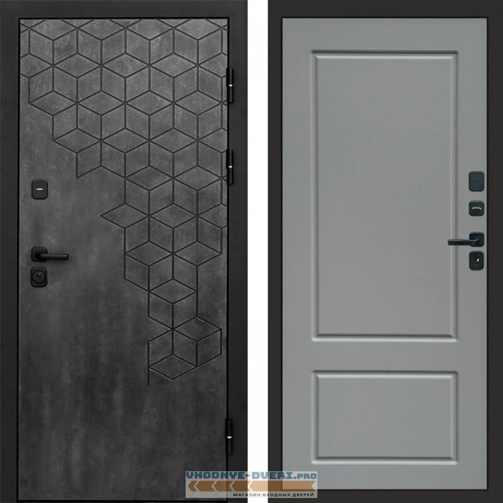 Входная дверь Спейс бетон Марсель grey софт