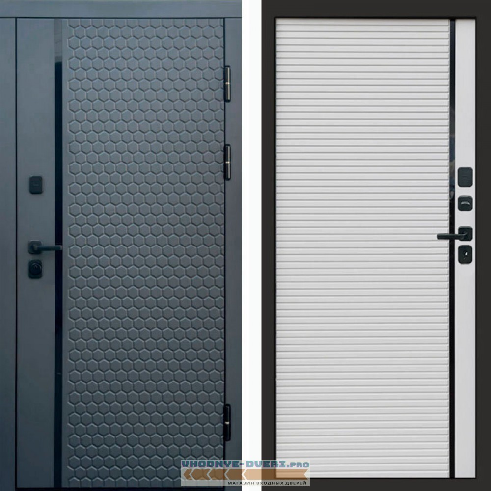 Входная дверь Simple графит Porte White