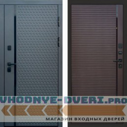 Входная дверь Simple графит Porte шоколад