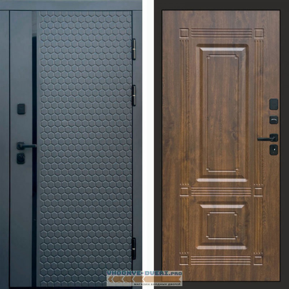 Входная дверь Simple графит Мадрид дуб