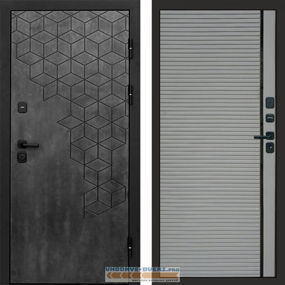 Входная дверь Спейс бетон Porte grey софт