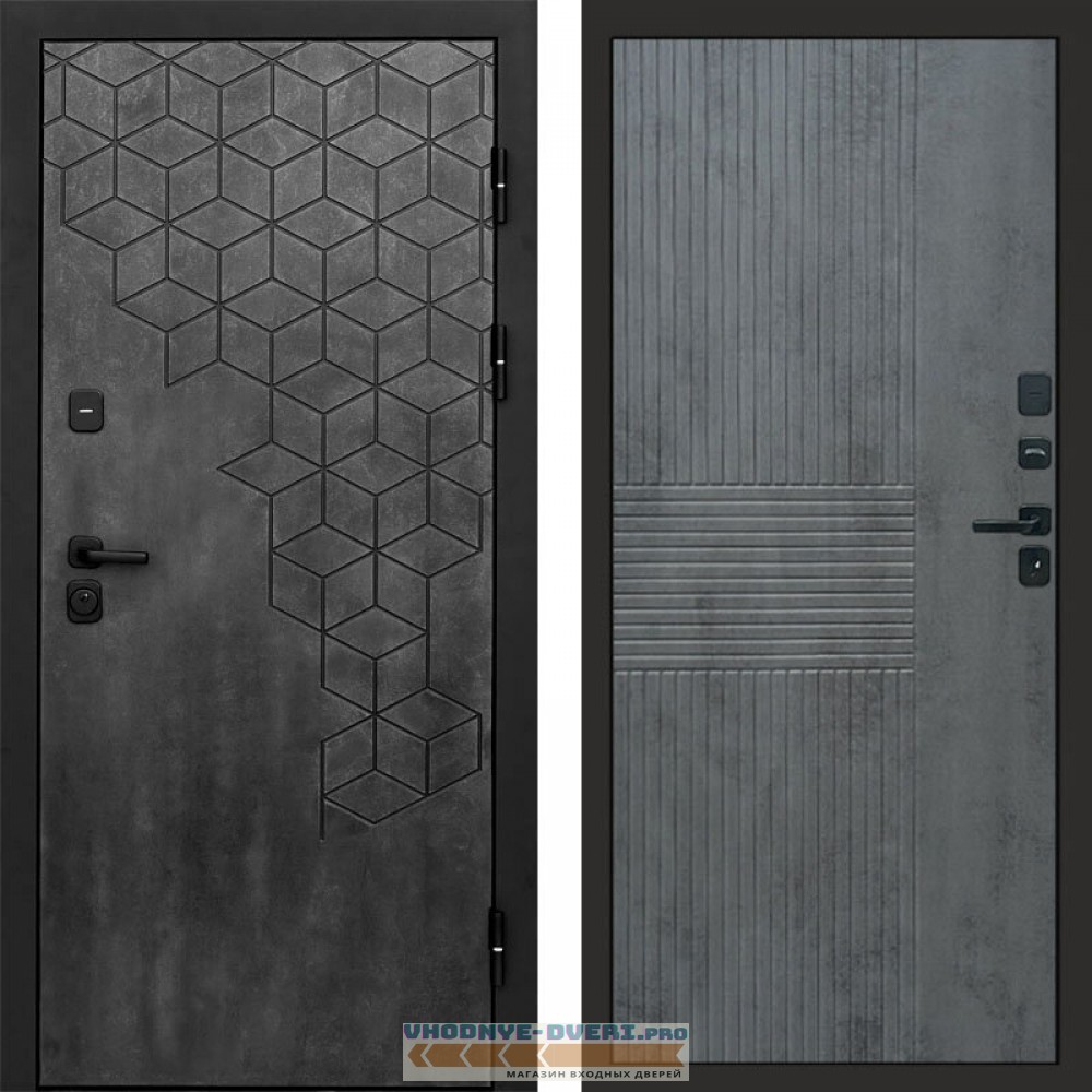 Входная дверь Спейс бетон Мастино бетон темный