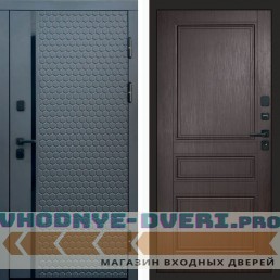 Входная дверь Simple графит Классика венге