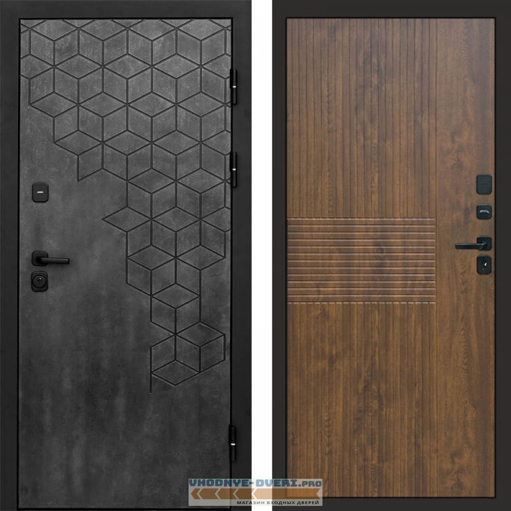 Входная дверь Спейс бетон Мастино дуб