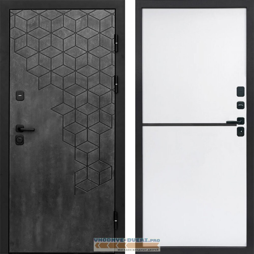 Входная дверь Спейс бетон Нео White