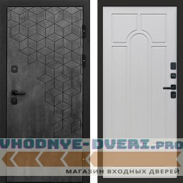 Входная дверь Спейс бетон Арка лиственница