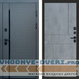 Входная дверь Simple графит Горизонт бетон темный